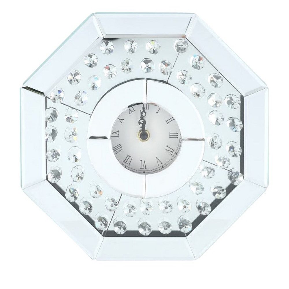 Online-Fuchs Tischuhr moderne Standuhr aus Spiegelglas günstig online kaufen