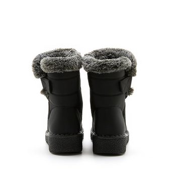 Rouemi Damen Winterstiefel, Baumwollschuhe wasserdicht rutschfest warm halten Winterboots