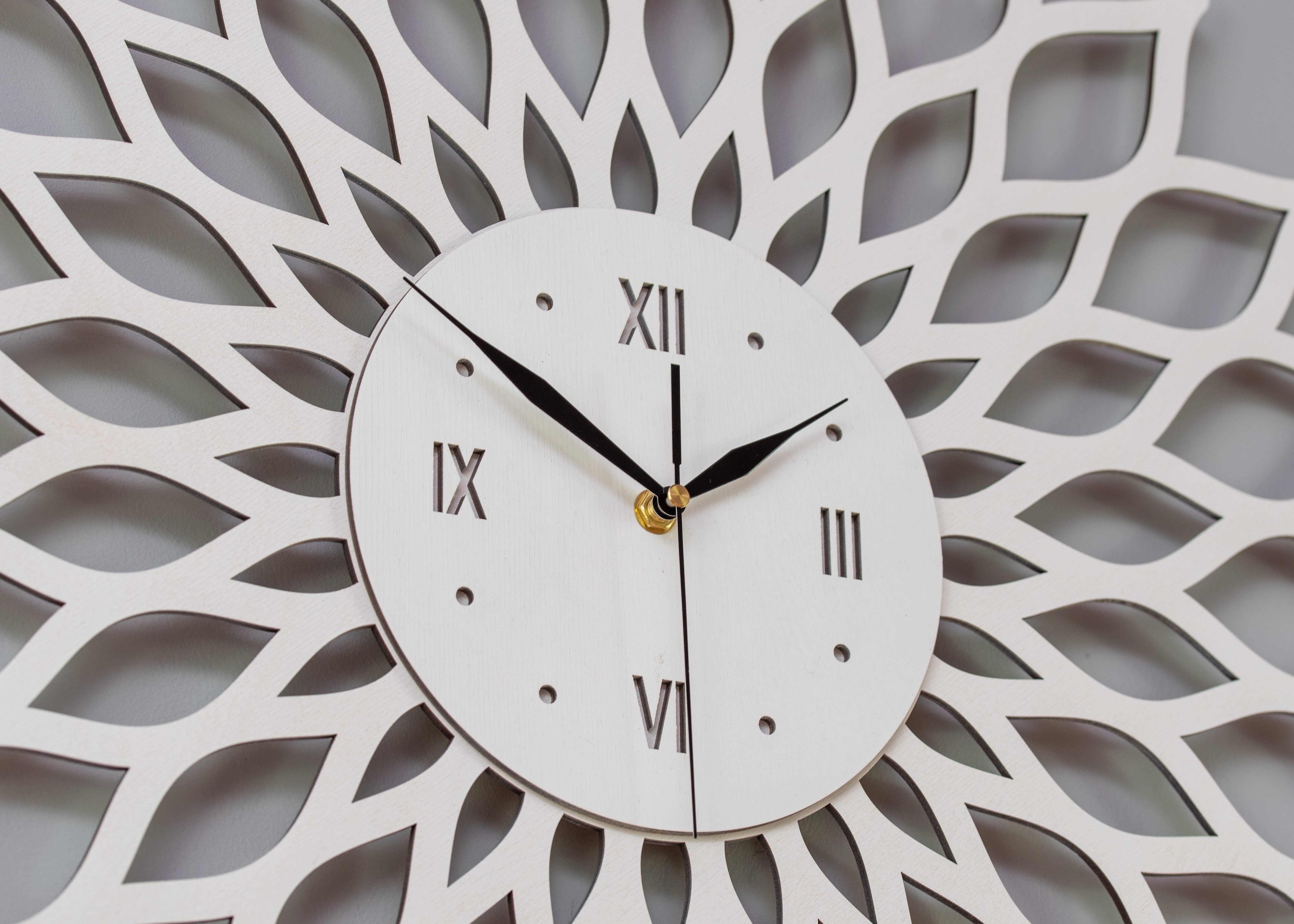 ORNAMENTI Wanduhr Grosse, modern, holz, hingucker günstig online kaufen