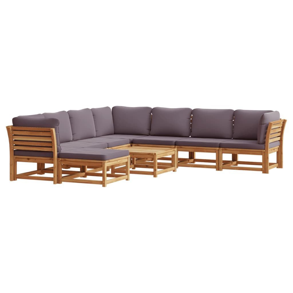 vidaXL Sofaelement 9-tlg. Garten-Lounge-Set mit Kissen günstig online kaufen