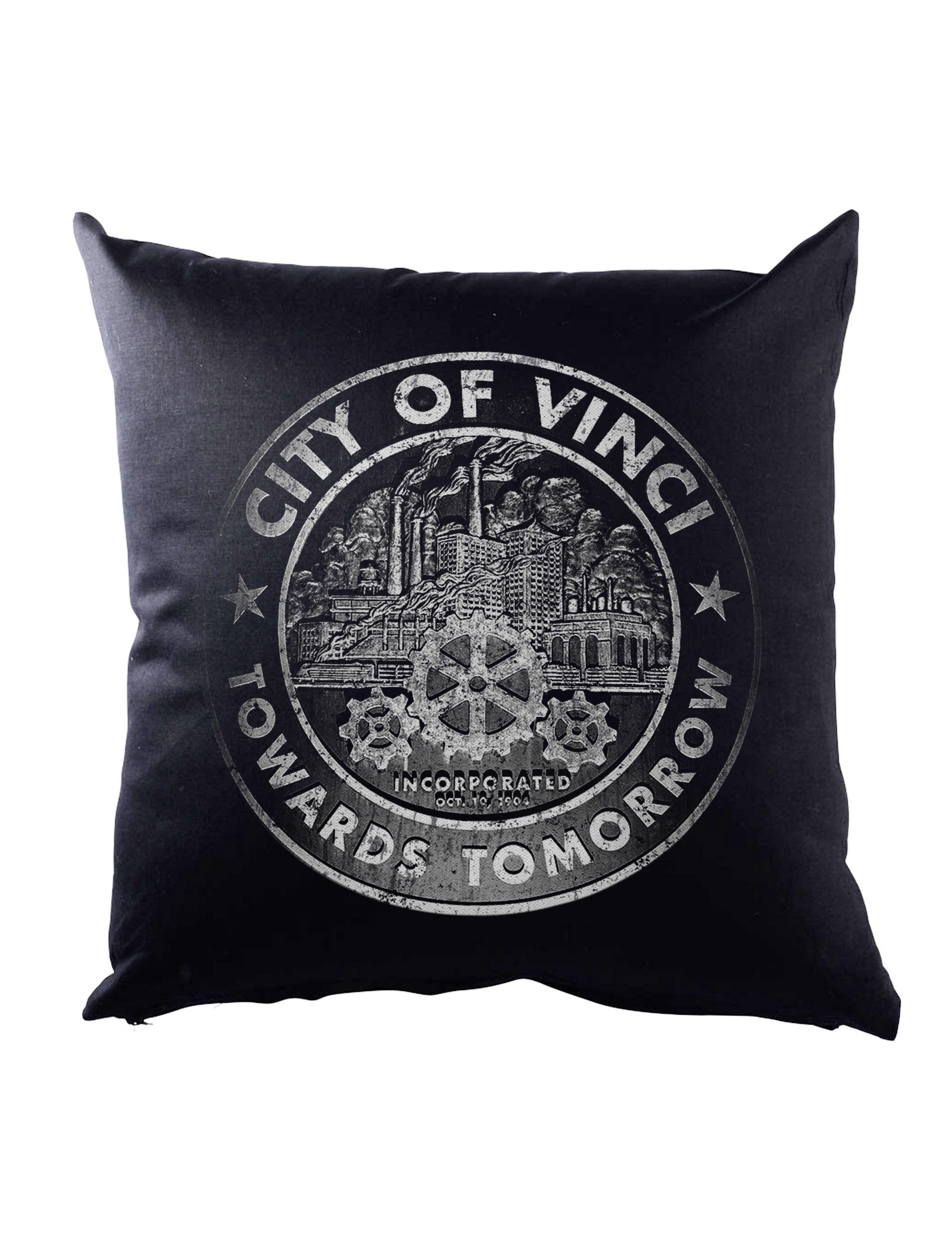 Urban Backwoods Dekokissen City Of Vinci Dekokissen True Towards Tomorrow Detective TV Series, City Sign Village Zeichen