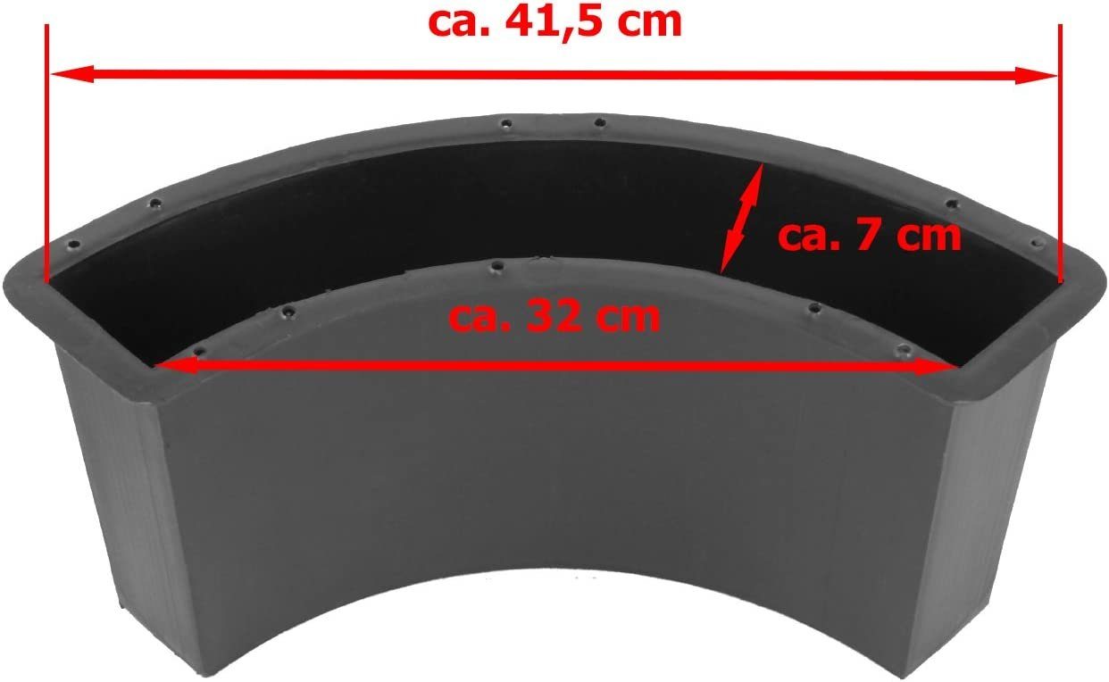 @tec Leichtbeton-Bauplatte Rasenstein Bogen, Betonform, Schalungsform, günstig online kaufen