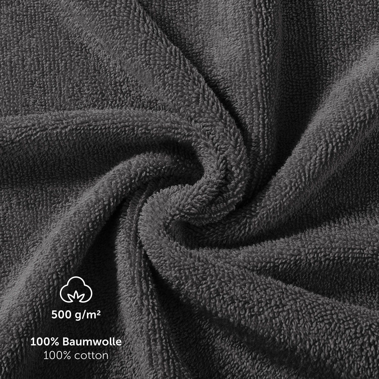 Blumtal Handtuch Set Blumtal 10 Teilig - Handtücher Set 100% Baumwolle, weich und saugstark, Frottee (10er Set, 10-St), 2 Bad 70x140, 4 Hand 50x100, 2 Gäste 30x – Bild 3 von 5