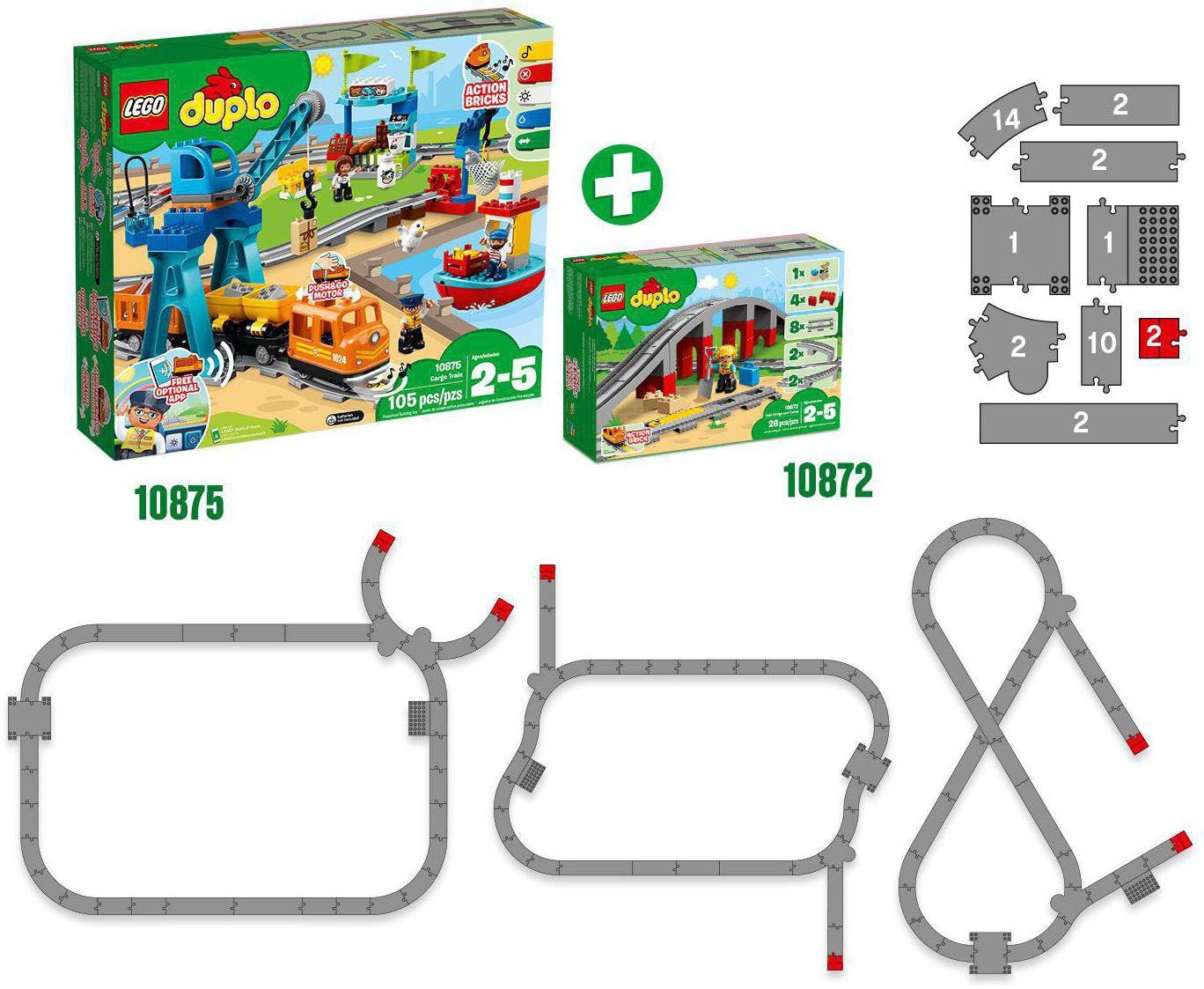 Town, DUPLO® Konstruktionsspielsteine (26 Made St), und (10872), in LEGO® Schienen Eisenbahnbrücke Europe LEGO®