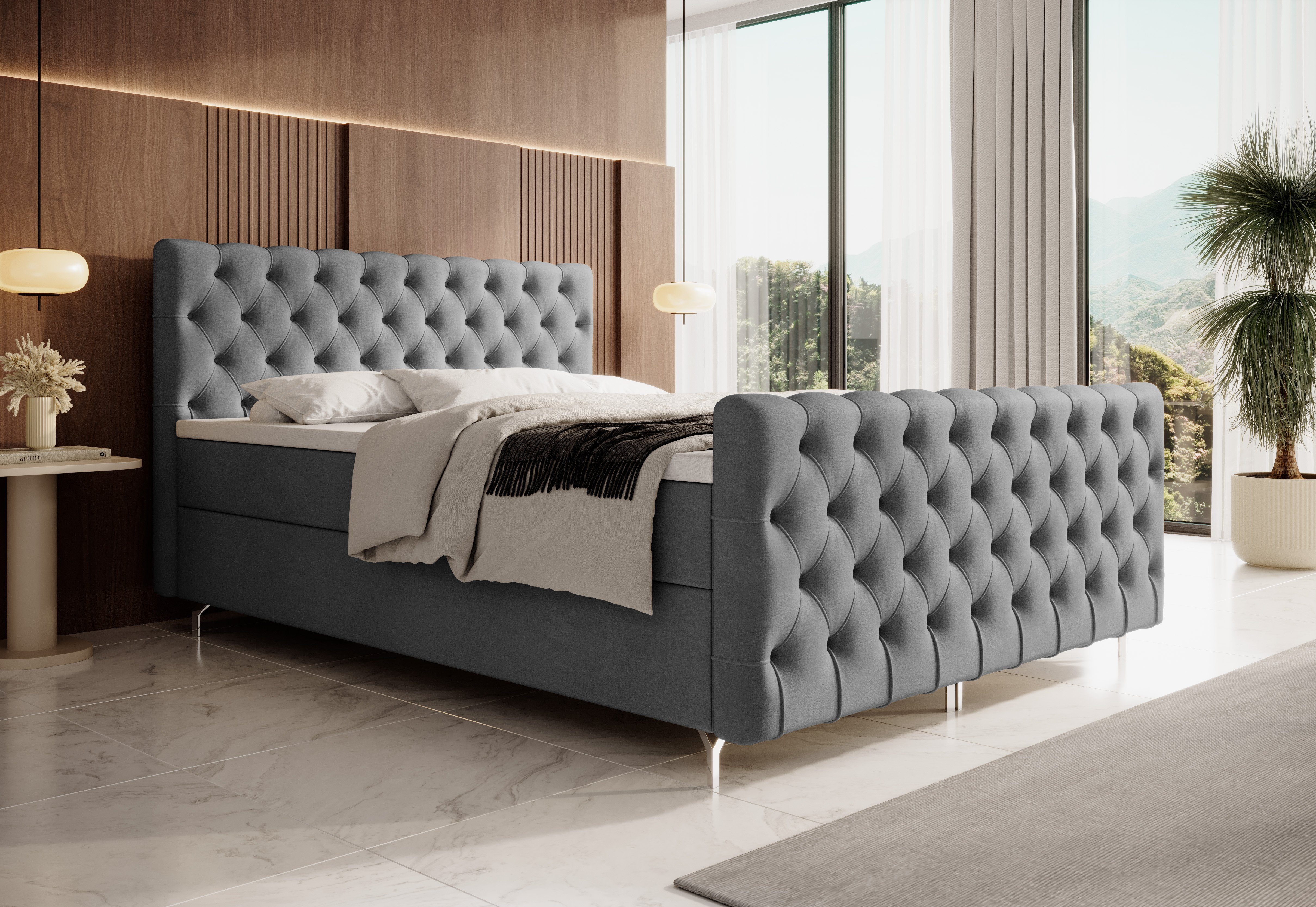 yourhouse24 Boxspringbett Chester Plus (Bonell-Matratze und günstig online kaufen