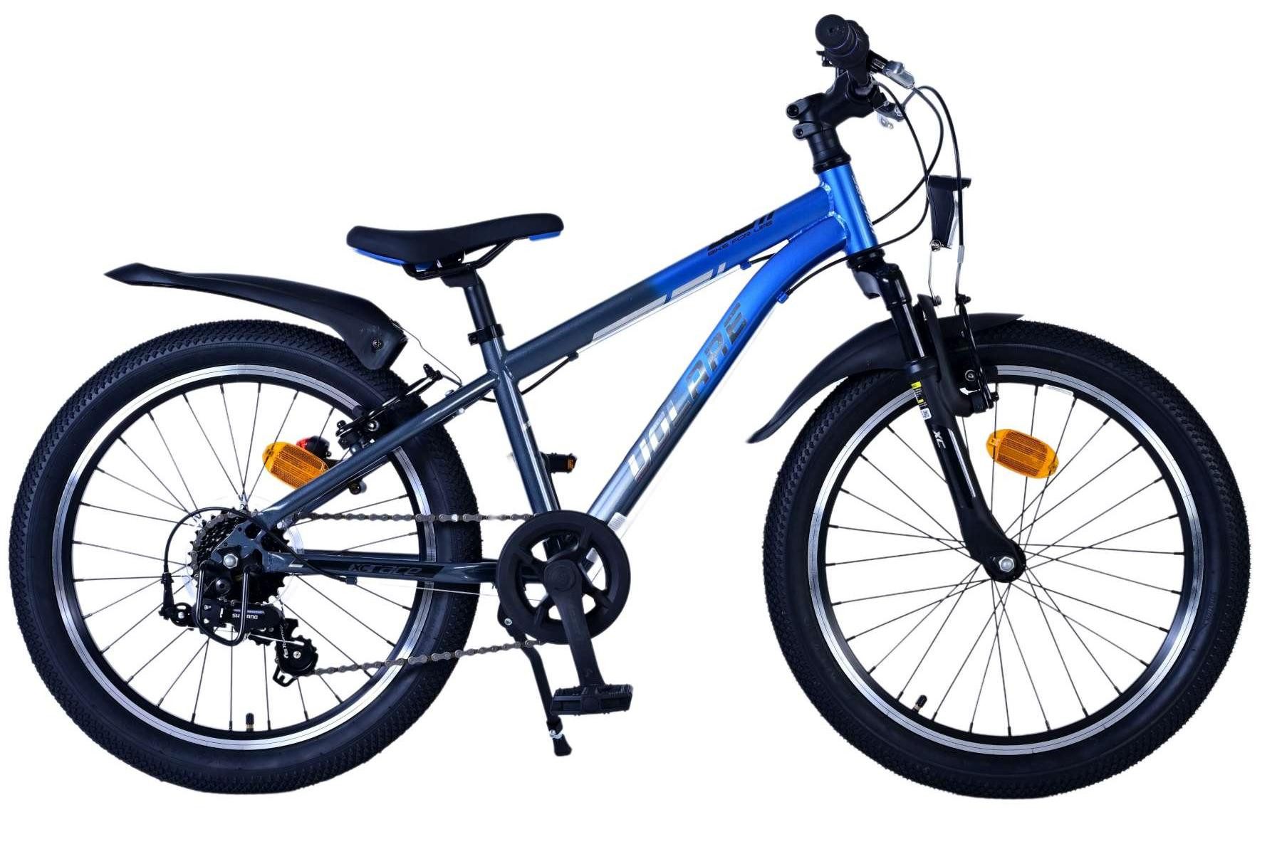 Kinderfahrrad Volare XC Race Kinderfahrrad - 20 Zoll - 7 Gang - Blau/Grau für Jungen