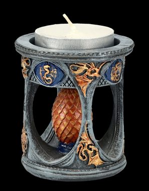 Figuren Shop GmbH Teelichthalter Teelichthalter Drachen - Dragon Heart - Fantasy Dekoration Kerzenhalter