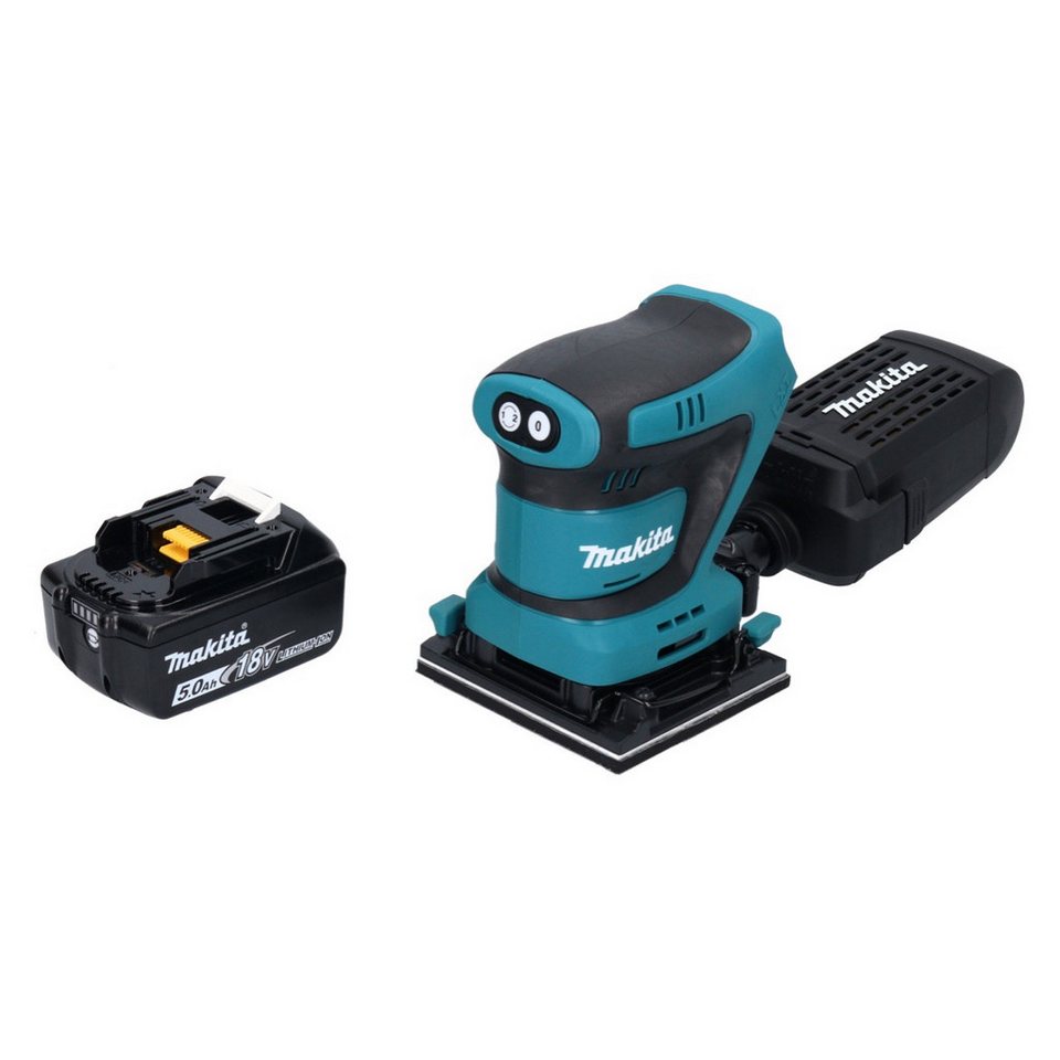 Thumbnail - Makita Exzenterschleifer DBO 480 T1 Akku Schwingschleifer 18 V 112 x 102 mm + 1x Akku 5,0 Ah -