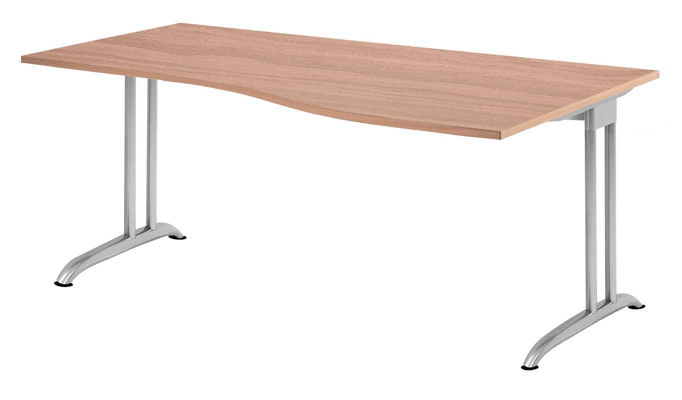 Lullmann Schreibtisch Freiformtisch Schreibtisch Barcelona 720 X 1800 X 1000 800 Mm C Fuss Design 1 St Winkelschreibtisch Mit Wendbarer Tischplatte Tisch Und Arbeitshohe 720 Mm Nach Din Norm Online Kaufen Otto