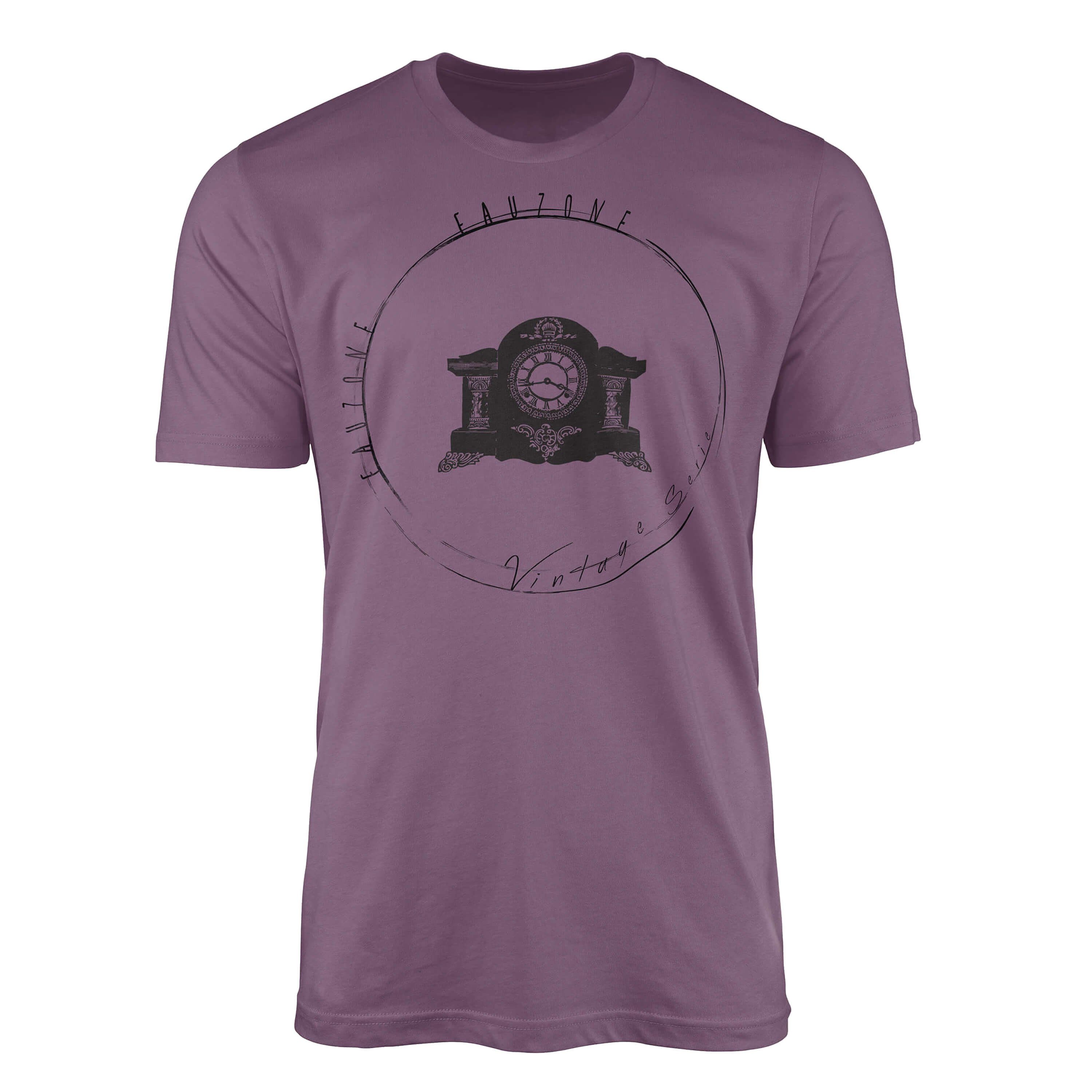 Sinus Art T-Shirt Vintage Herren T-Shirt Kaminuhr Shiraz | T-Shirts