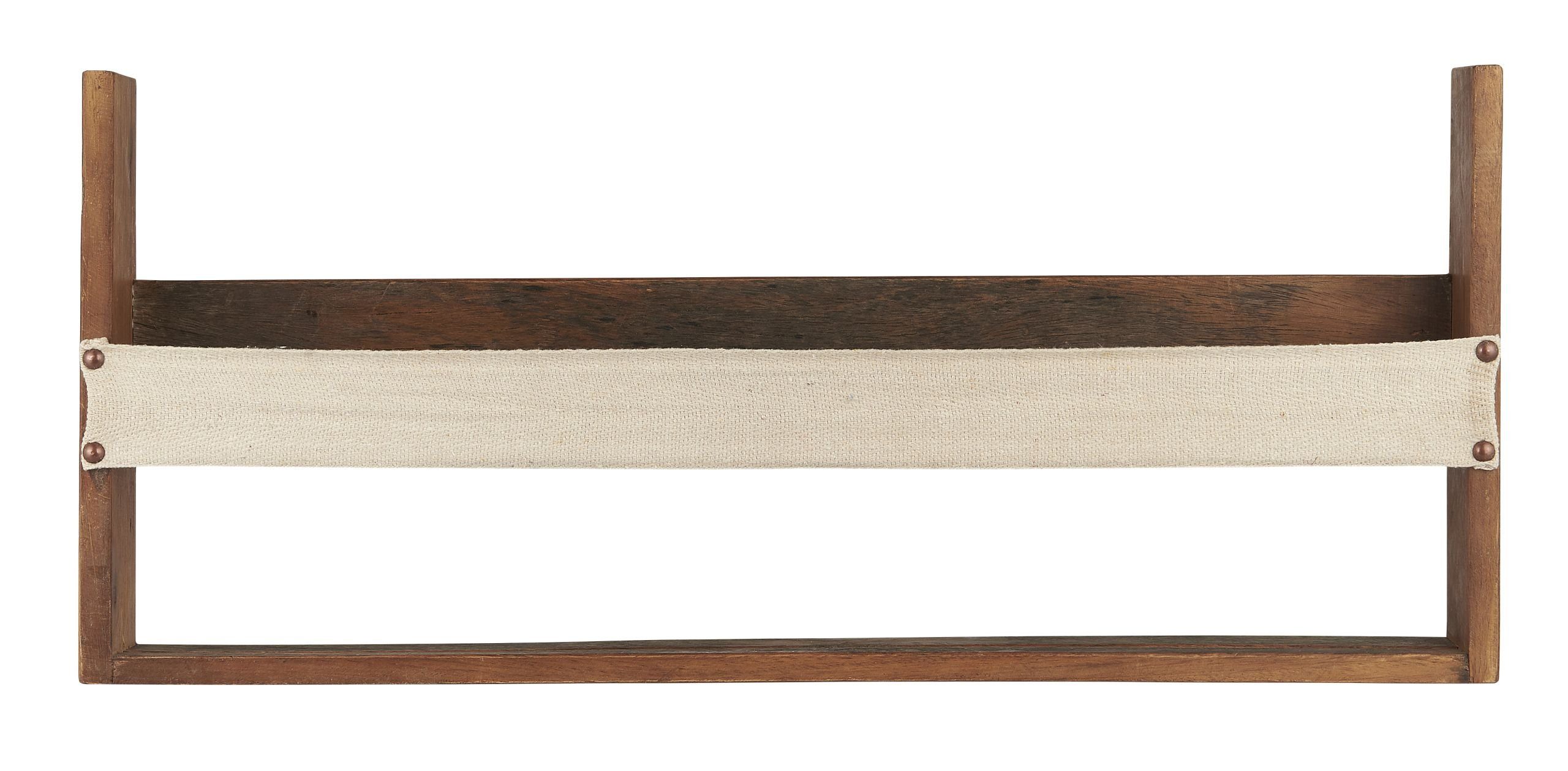 Ib Laursen Wandregal Wandregal Regal mit Gurt Holz Vintage Rustikal Alt Unika Ib Laursen