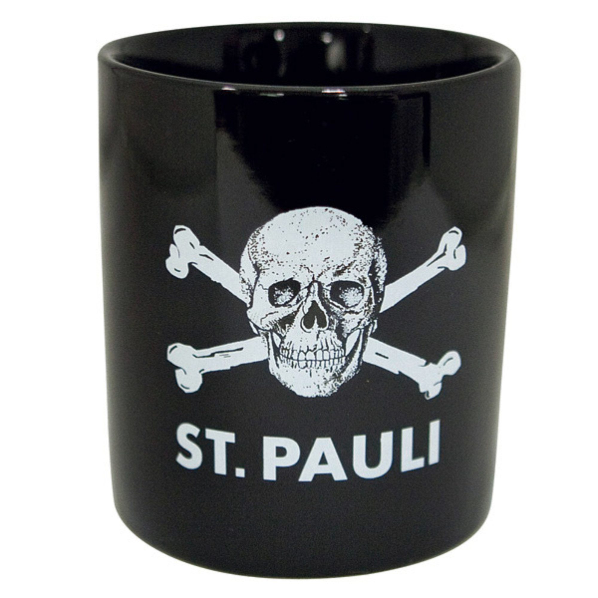 FC St. Pauli Becher FC St. Pauli - Kaffeebecher Totenkopf - schwarz, Keramik