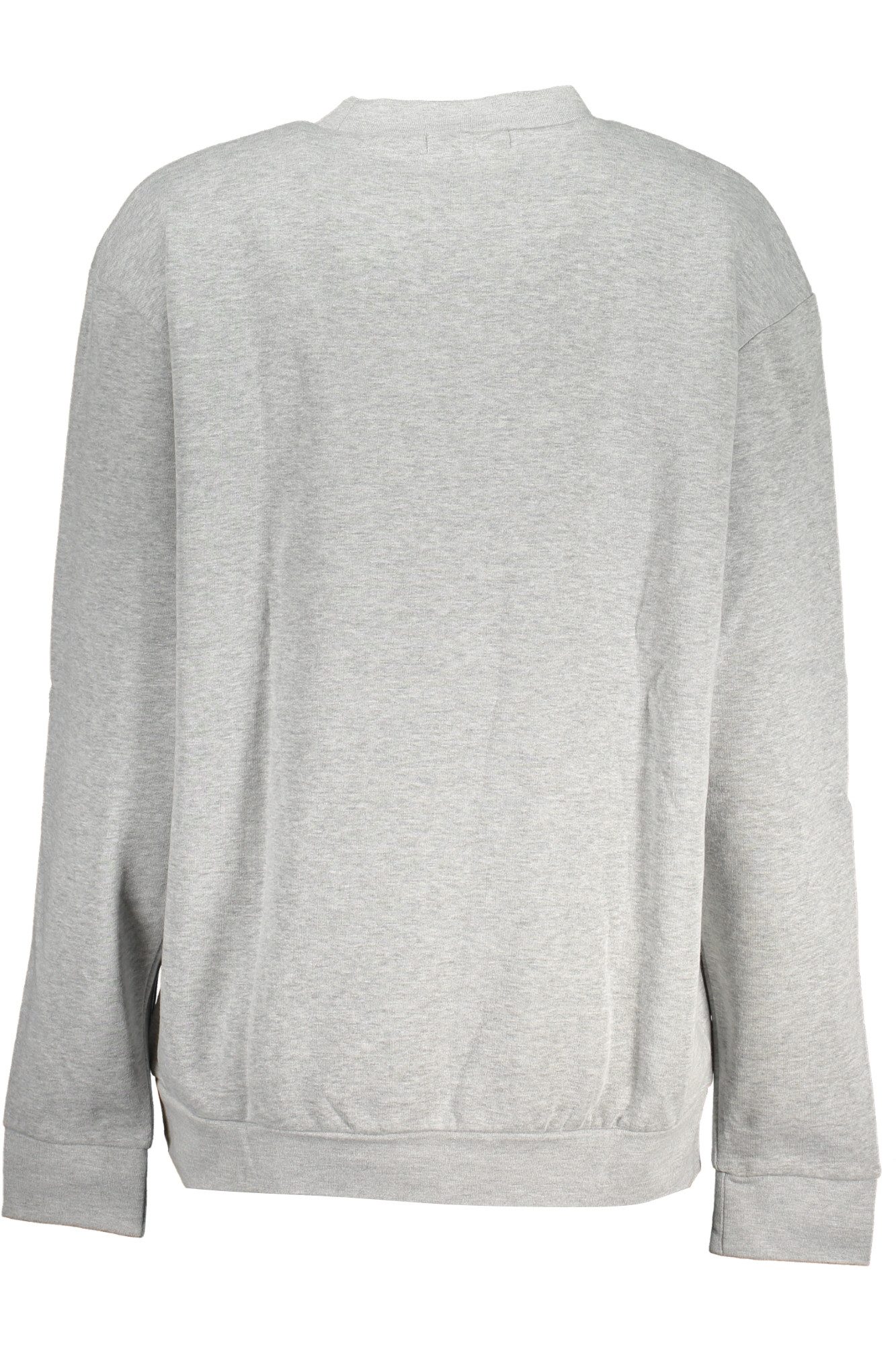Cavalli Class Sweatshirt Grauer Damenpullover: Langarm, Rundhalsausschnitt