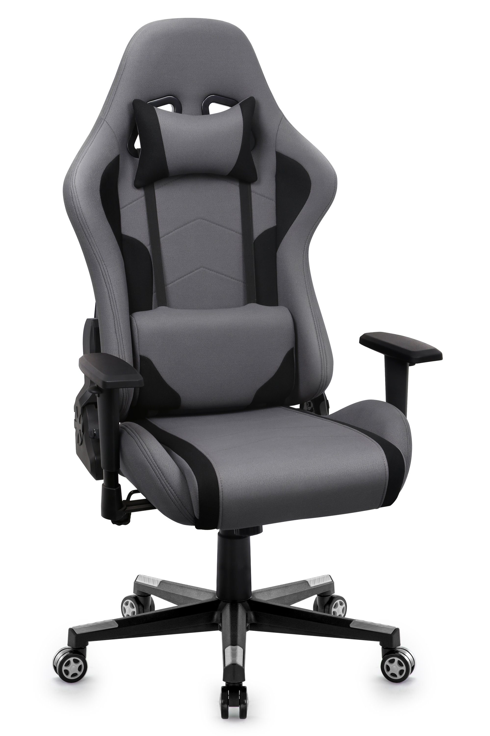 Intimate WM Heart Gaming Chair Ergonomischer Bürostuhl, Stoff Drehstuhl, Schreibtischstuhl mit Verstellbarer Armlehnen und Hoher Rückenlehne