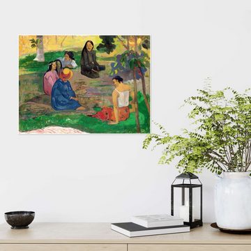 Posterlounge Poster Paul Gauguin, Die Unterhaltung, Malerei