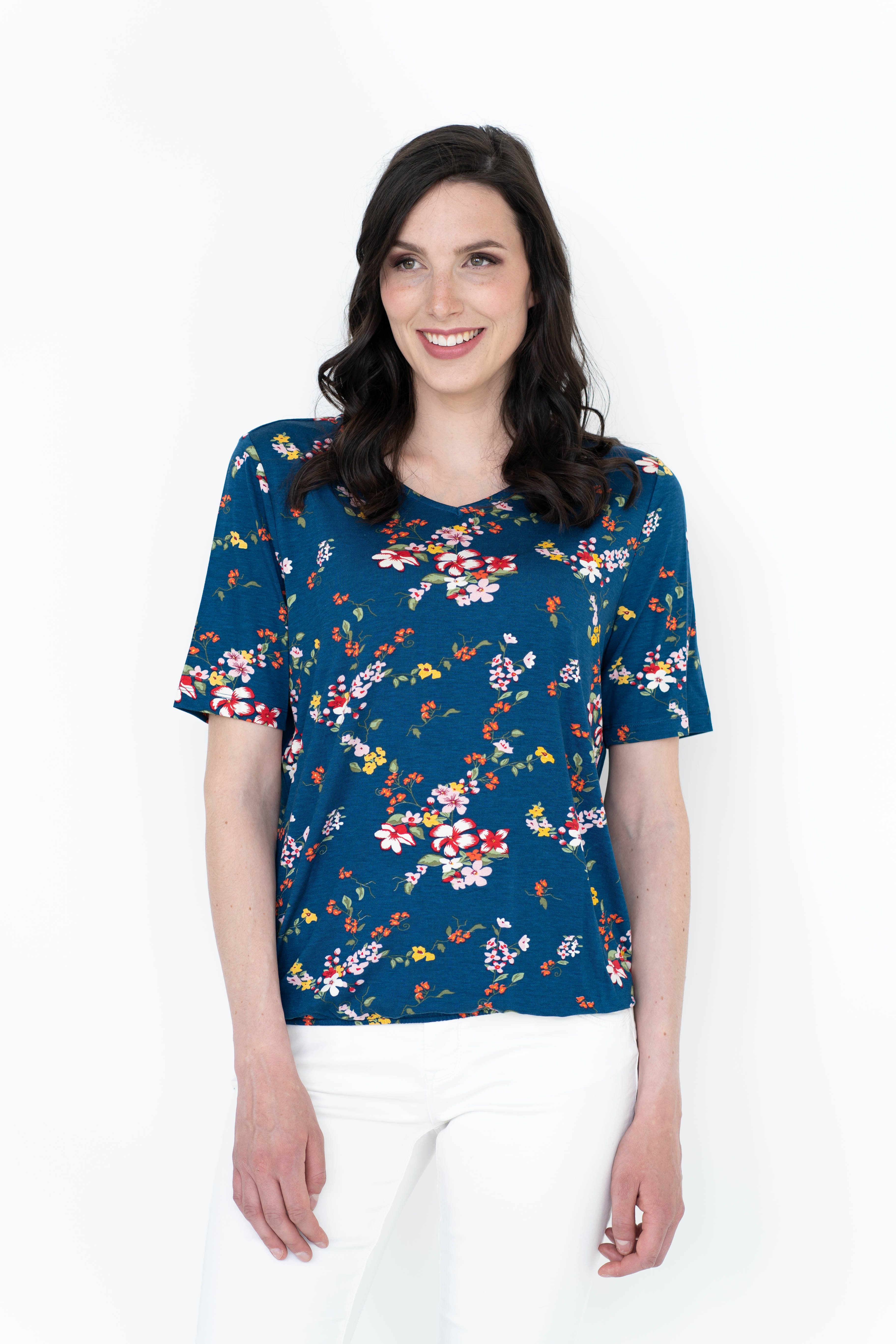einfach Schön T-Shirt Danielle V-Ausschnitt