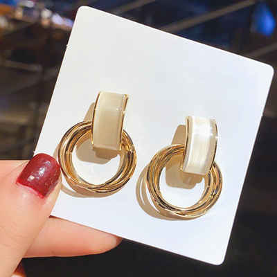 IBETTER Paar Ohrhänger Kristalle Ohrringe trendy Kupfer überzogene exquisite Ohrringe