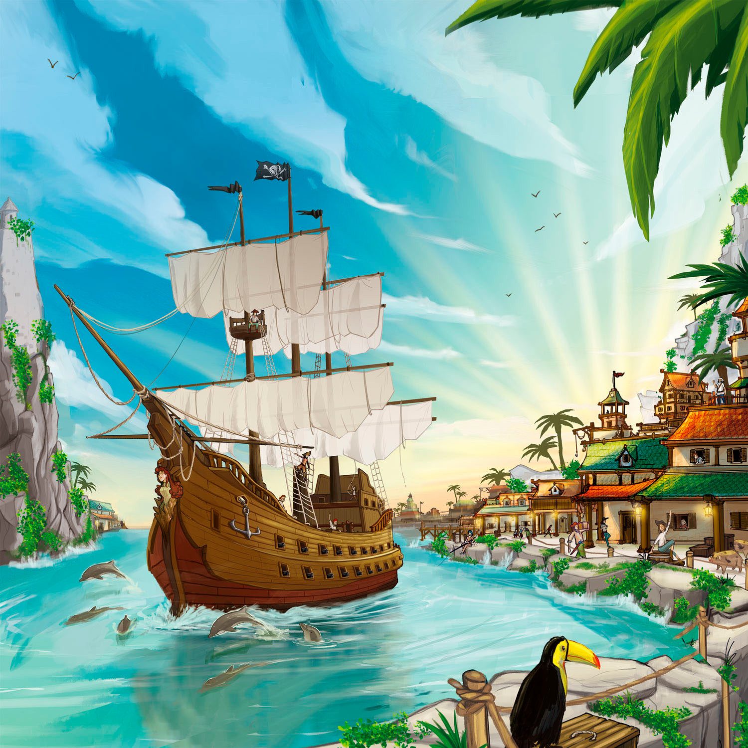 Queen Games Spiel Nassau - Classic Edition, Strategiespiel, Made in Europe