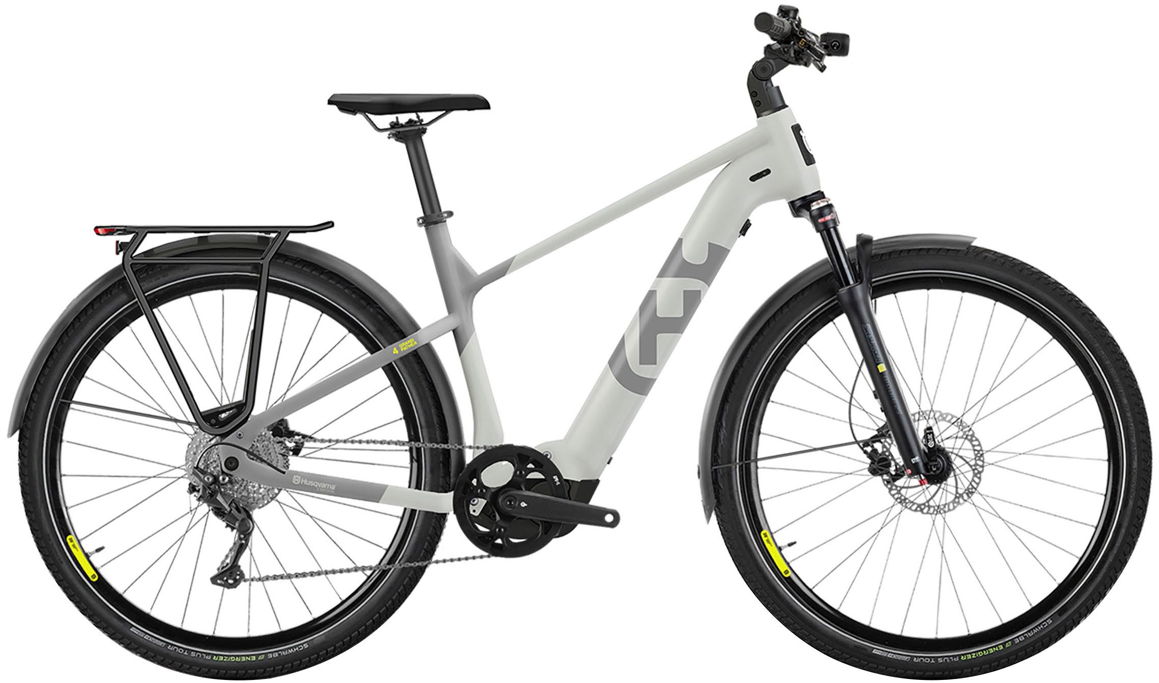 Husqvarna E-BICYCLES E-Bike E-Trekkingbike Grand Pather 4, 11 Gang Tektro RD-M550 Schaltwerk, Kettenschaltung, Mittelmotor, 630 Wh Akku, Abnehmen mit einem Handgriff, Pedelec