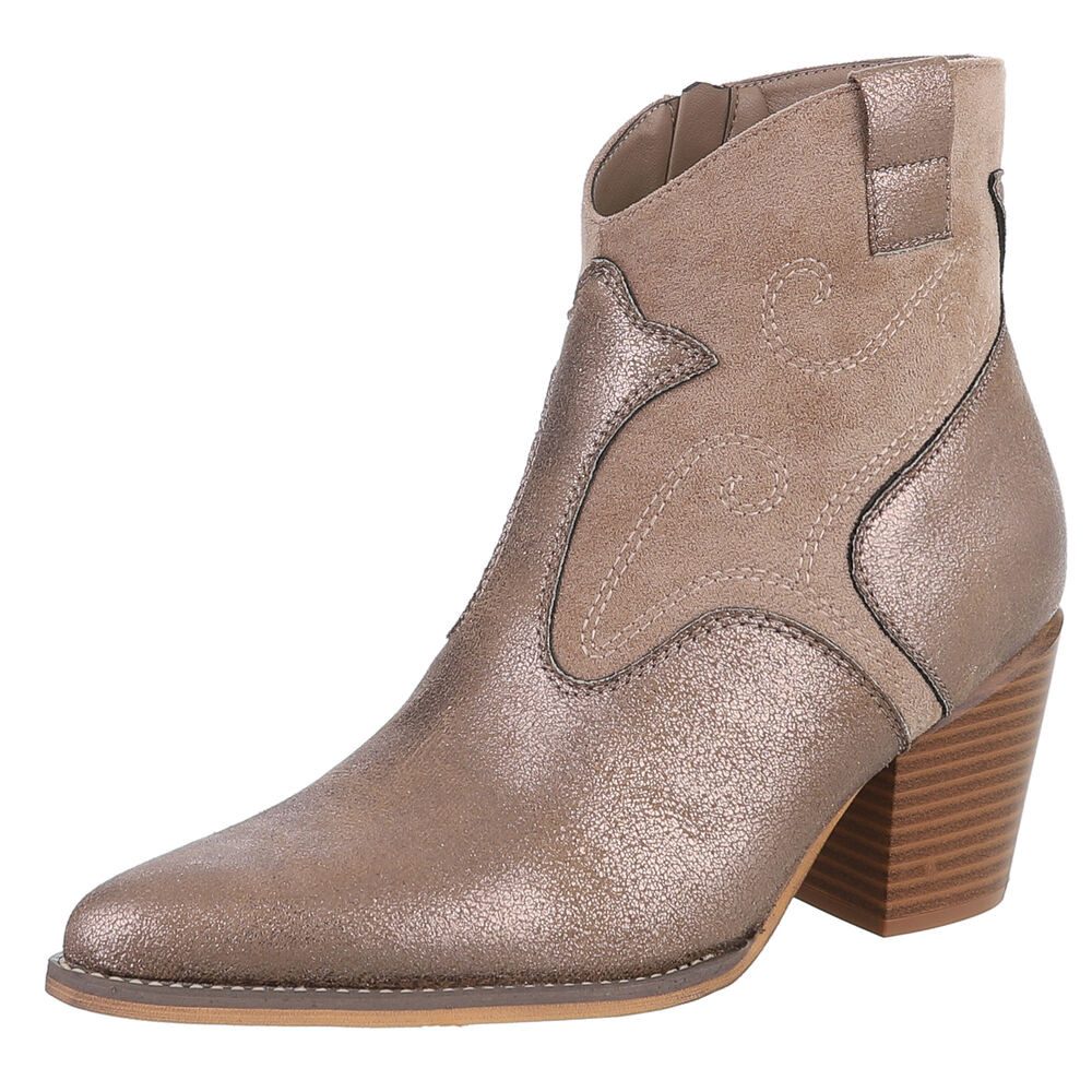 Ital-Design Eleganter Ankle Boot mit geschwungenen Details für Damen Wester günstig online kaufen