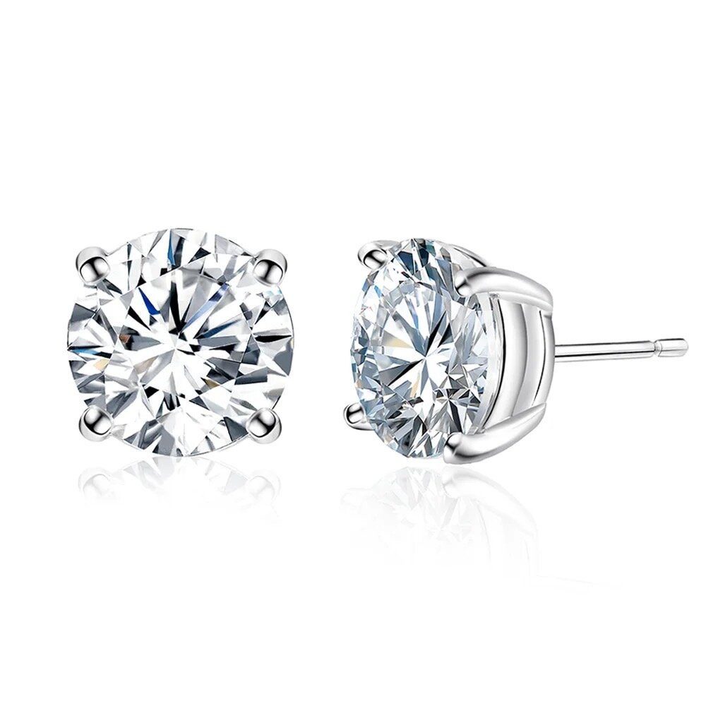 ROUGEMONT Paar Ohrstecker Handgefertigte Damen Pavé Zirkonia Ohrstecker 6mm günstig online kaufen