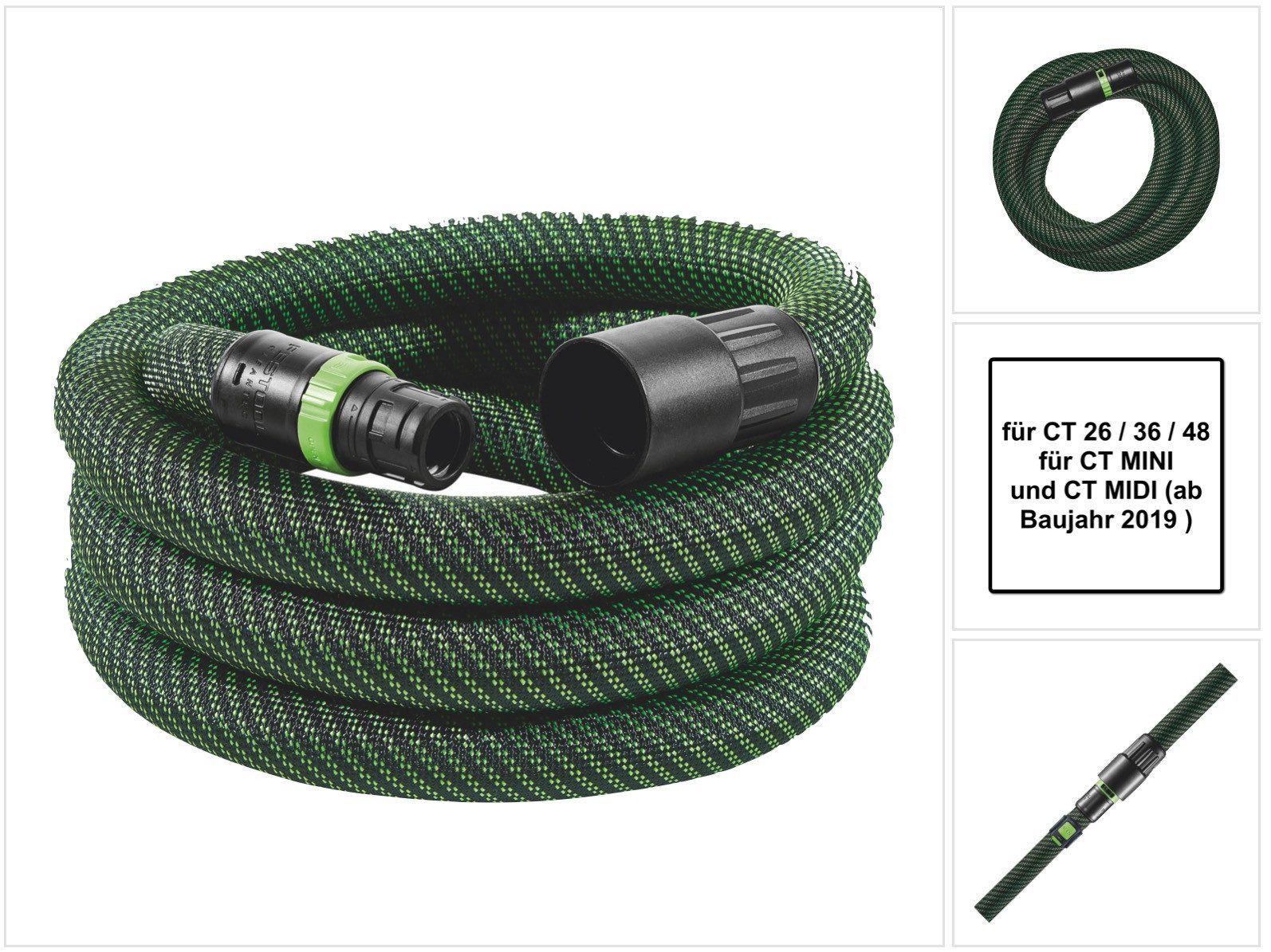 FESTOOL Saugschlauch D 27/32x3,5m-AS/CTR Saugschlauch für CT 26 / 36 / 48 / MINI / MIDI