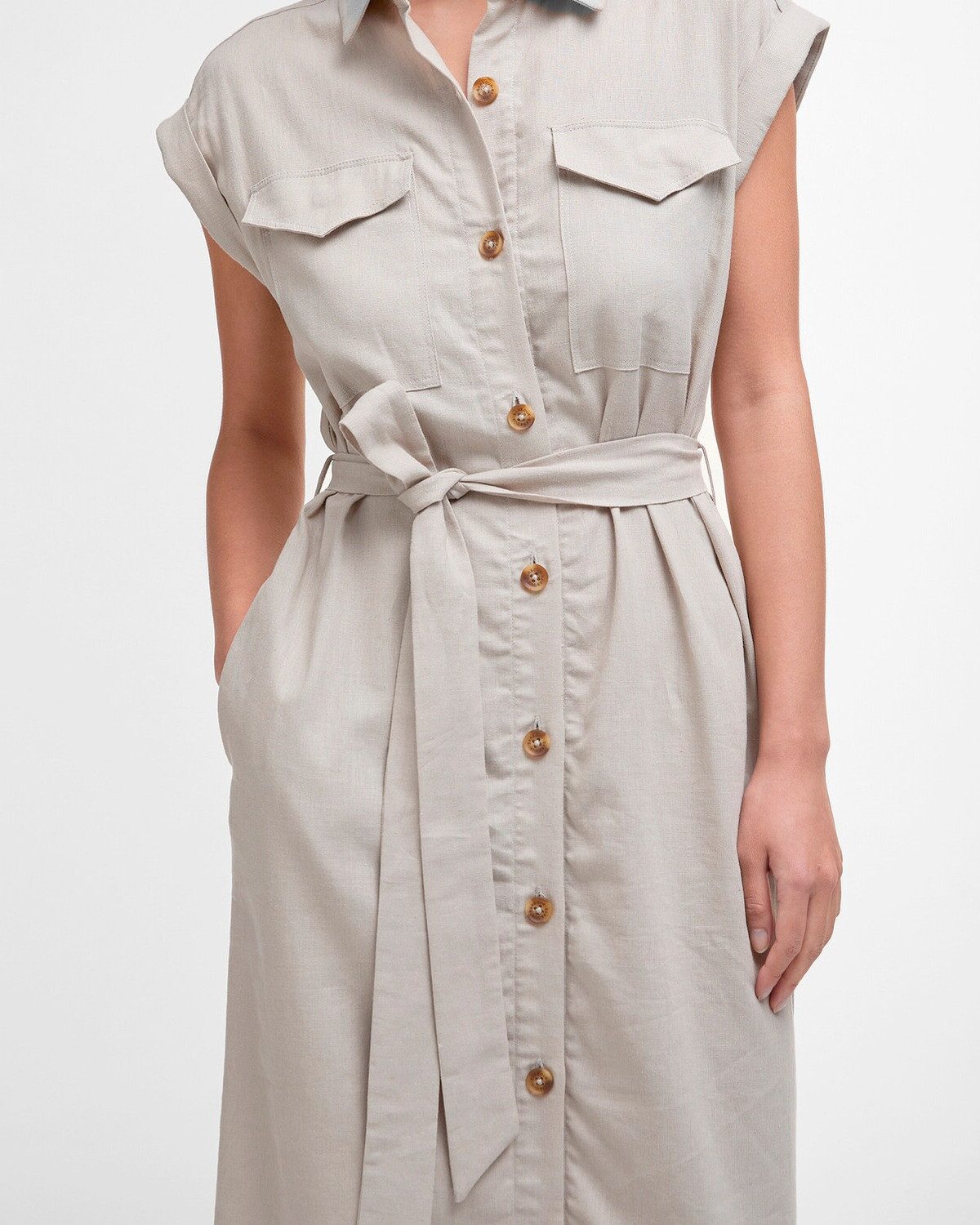 Barbour Maxikleid Hemdblusenkleid Birdie