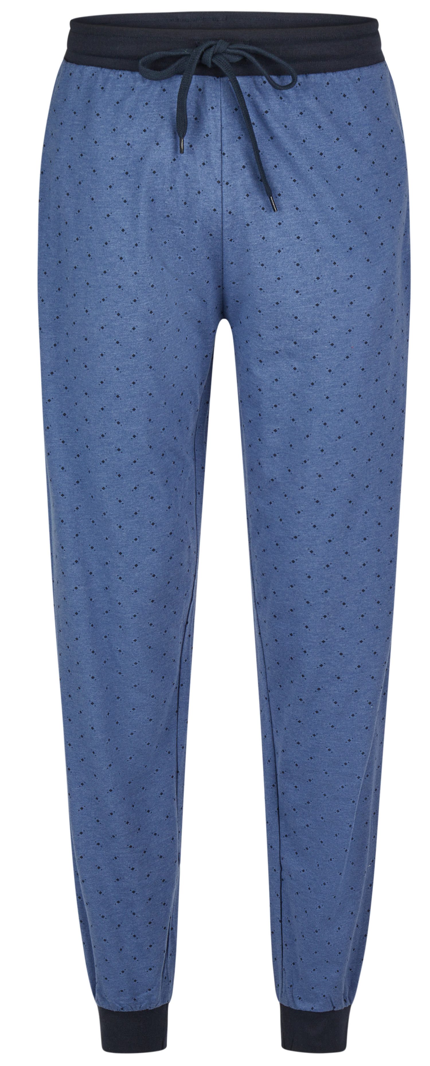Phil & Co. Pyjamahose Herren Schlafanzughose lang mit Bündchen (1-tlg) Baum günstig online kaufen