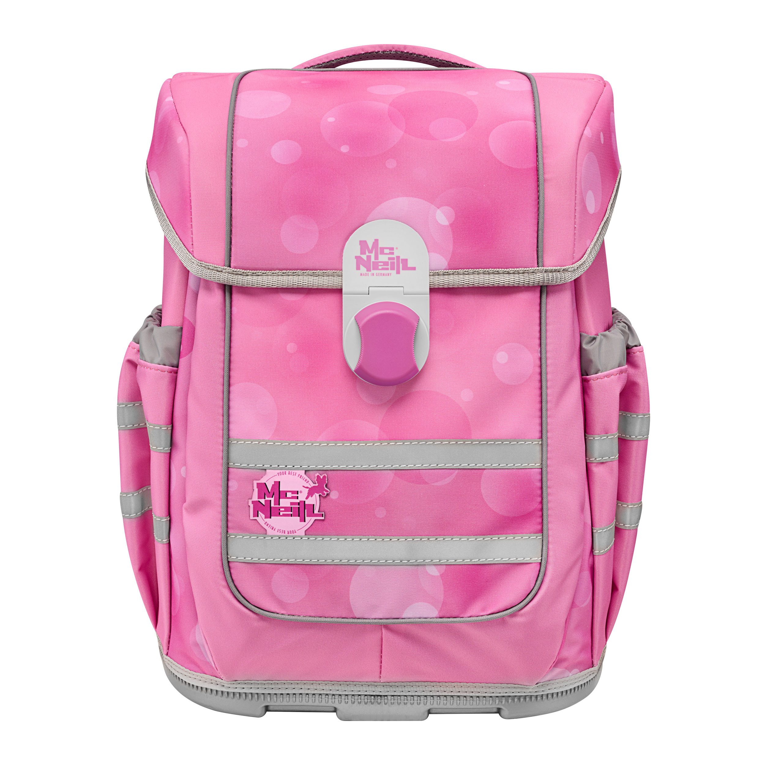 McNeill Schulranzen McOcean GIRLY Ballerina Schultasche 1. bis 4. Klasse (Set, 5-tlg., inkl. Federmäppchen, Turnbeutel, Schlamper und Motivmagnet), inkl. McAddy Ballett Ballerina