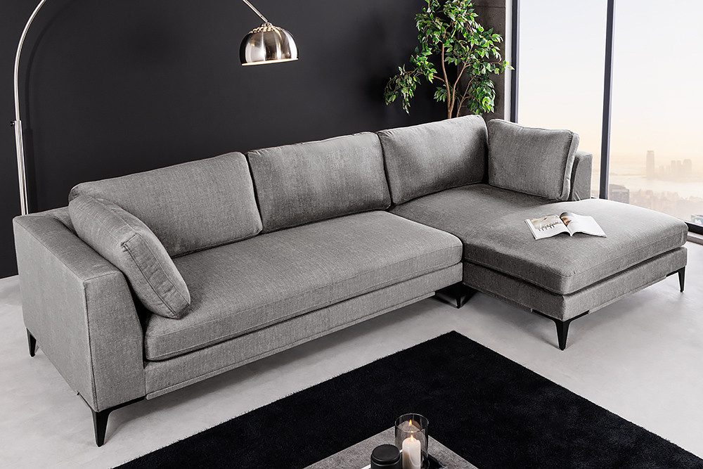riess-ambiente Ecksofa SIGNUM 315cm grau · günstig online kaufen