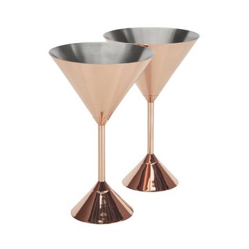 Tom Dixon Cocktailglas Martini Trinkgefäß Set Plum Copper (2-teilig)
