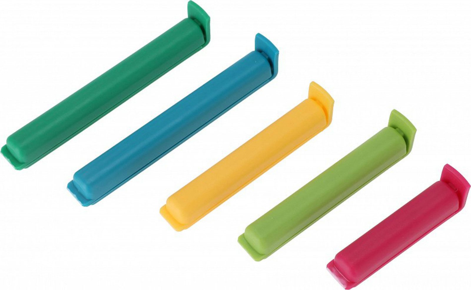 Koopman Verschlussklammer Frischhalteclips Clips Beutelclips Kunststoff 24er Set (Stück, 24-tlg., Packung), 3 Größen, 10,5cm, 6 Farben, 8,5cm, 6,5cm – Bild 2 von 4