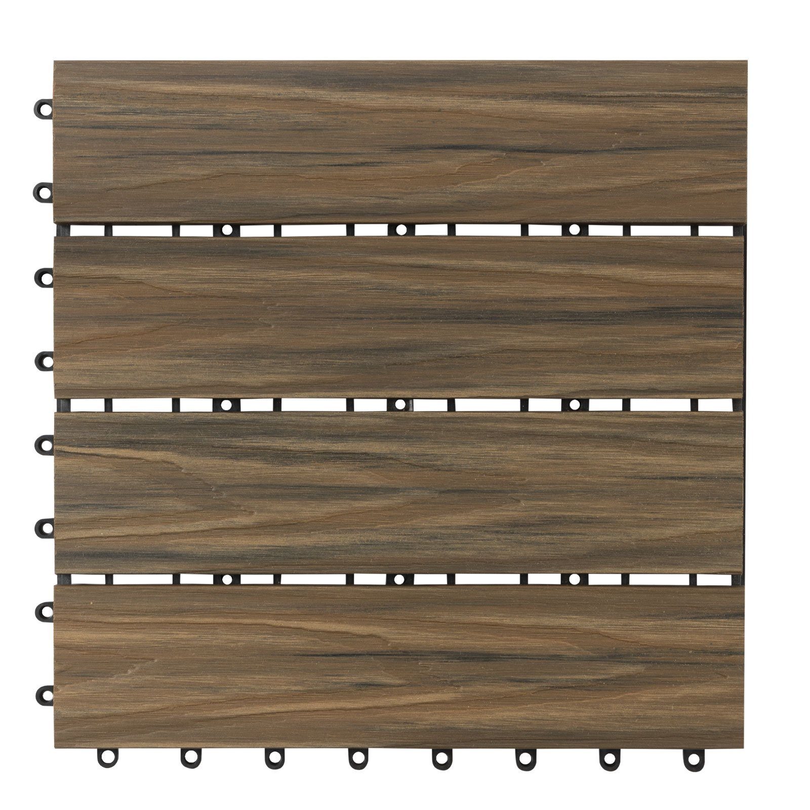 Karat Klickfliese Fliese, Klicksystem, Drainage-Funktion, 30 x 30 cm, 1 St., Witterungsbeständig