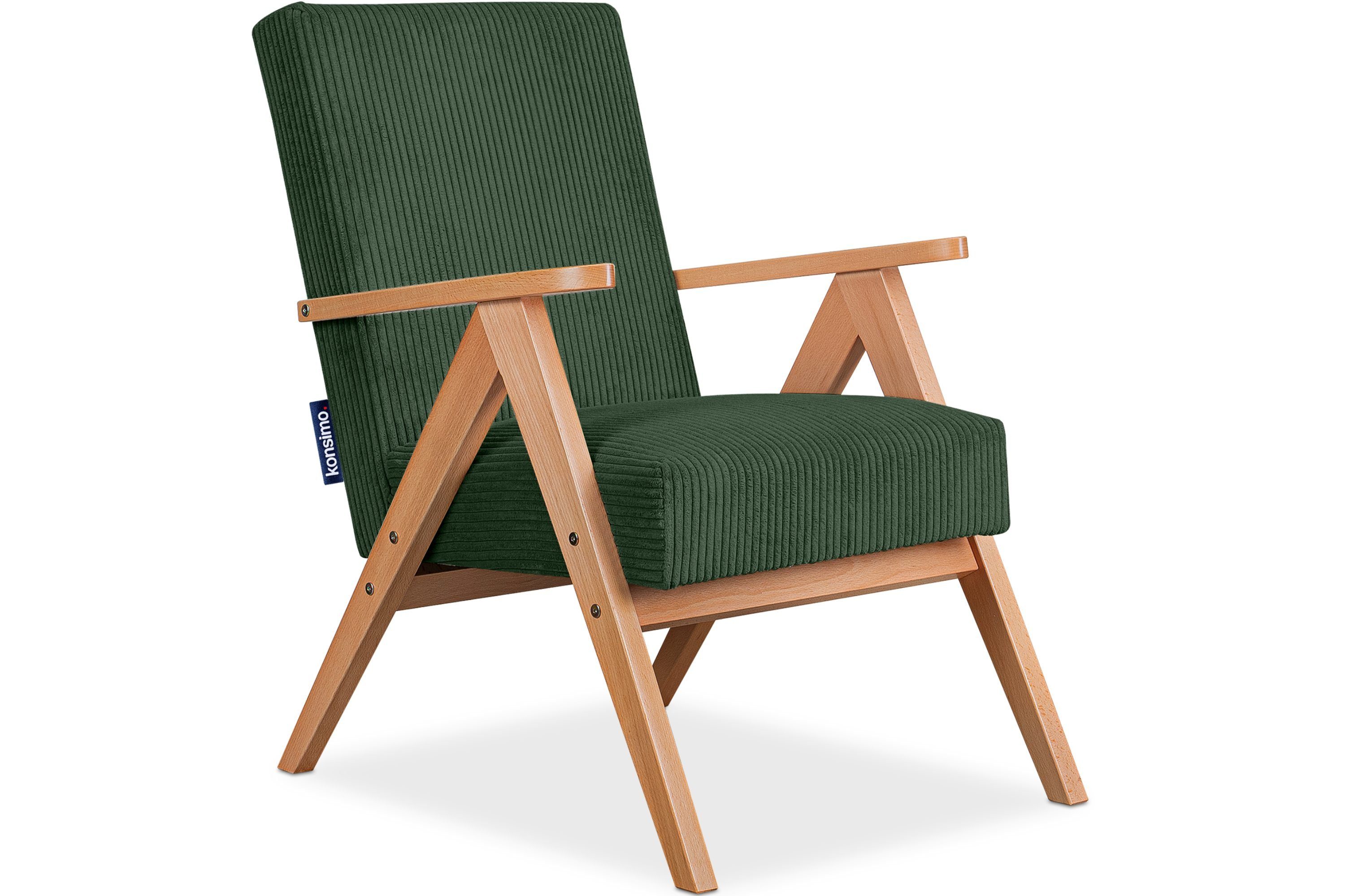 KONSIMO® Кресла NASET Кресла, Rahmen aus lackiertem Holz