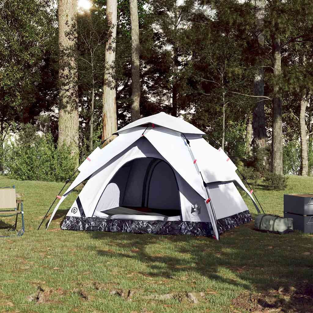 vidaXL Kuppelzelt Kuppel-Campingzelt 3 Personen Weiß günstig online kaufen