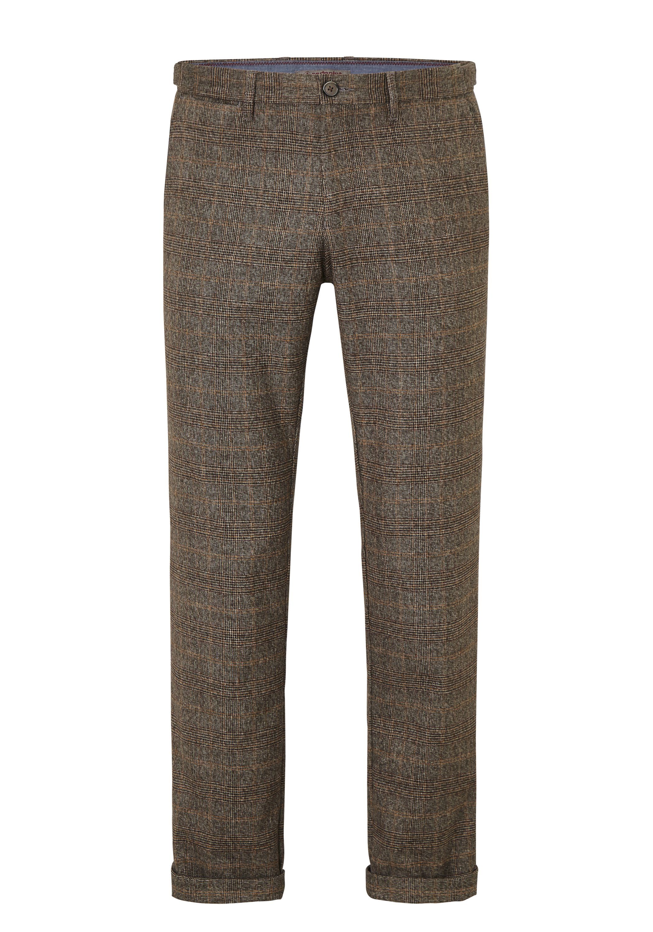 Chinohose Slim-Fit Redpoint Look Wool mit Stoffhose Jasper