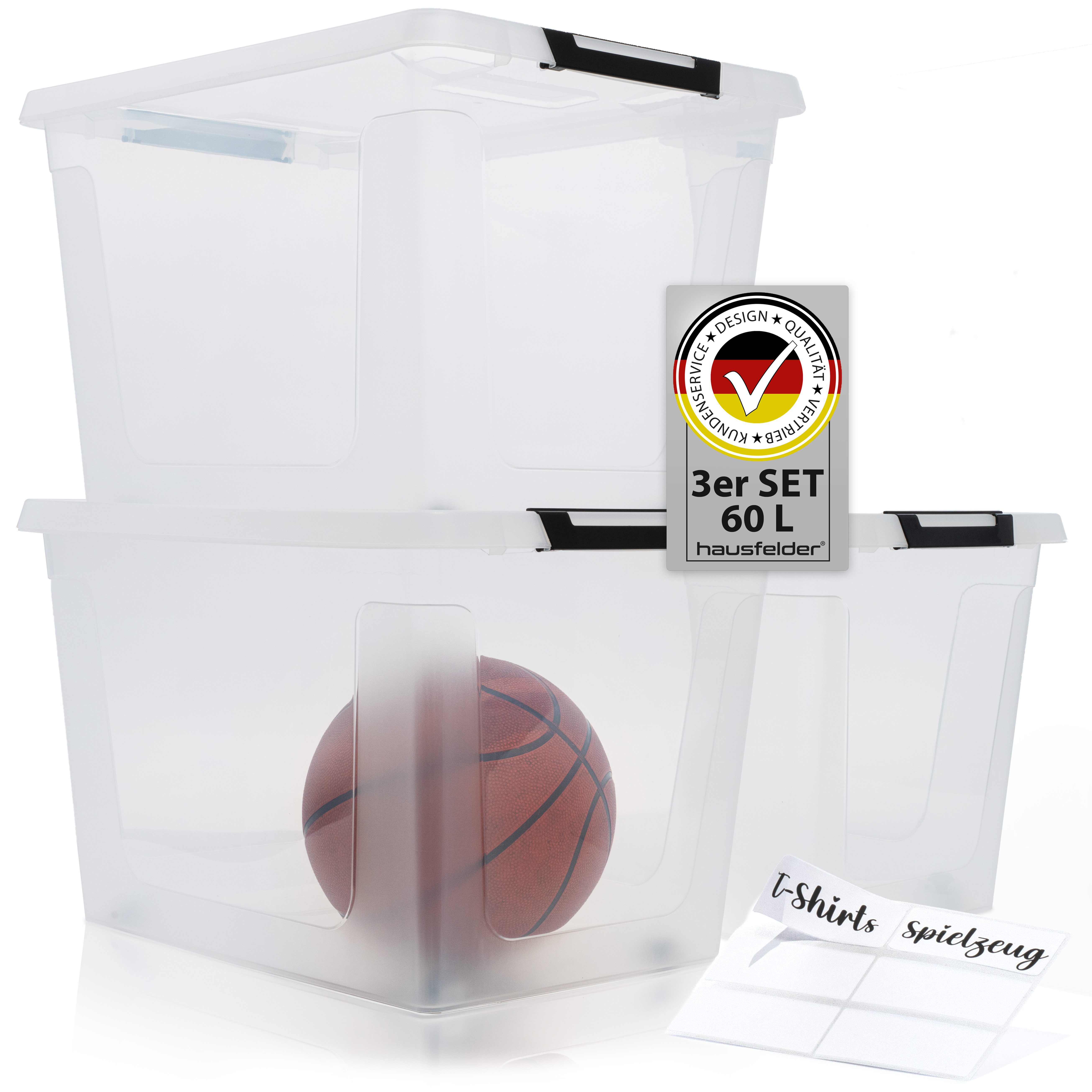 Hausfelder Aufbewahrungsbox Ordnungsboxen mit Deckel und günstig online kaufen
