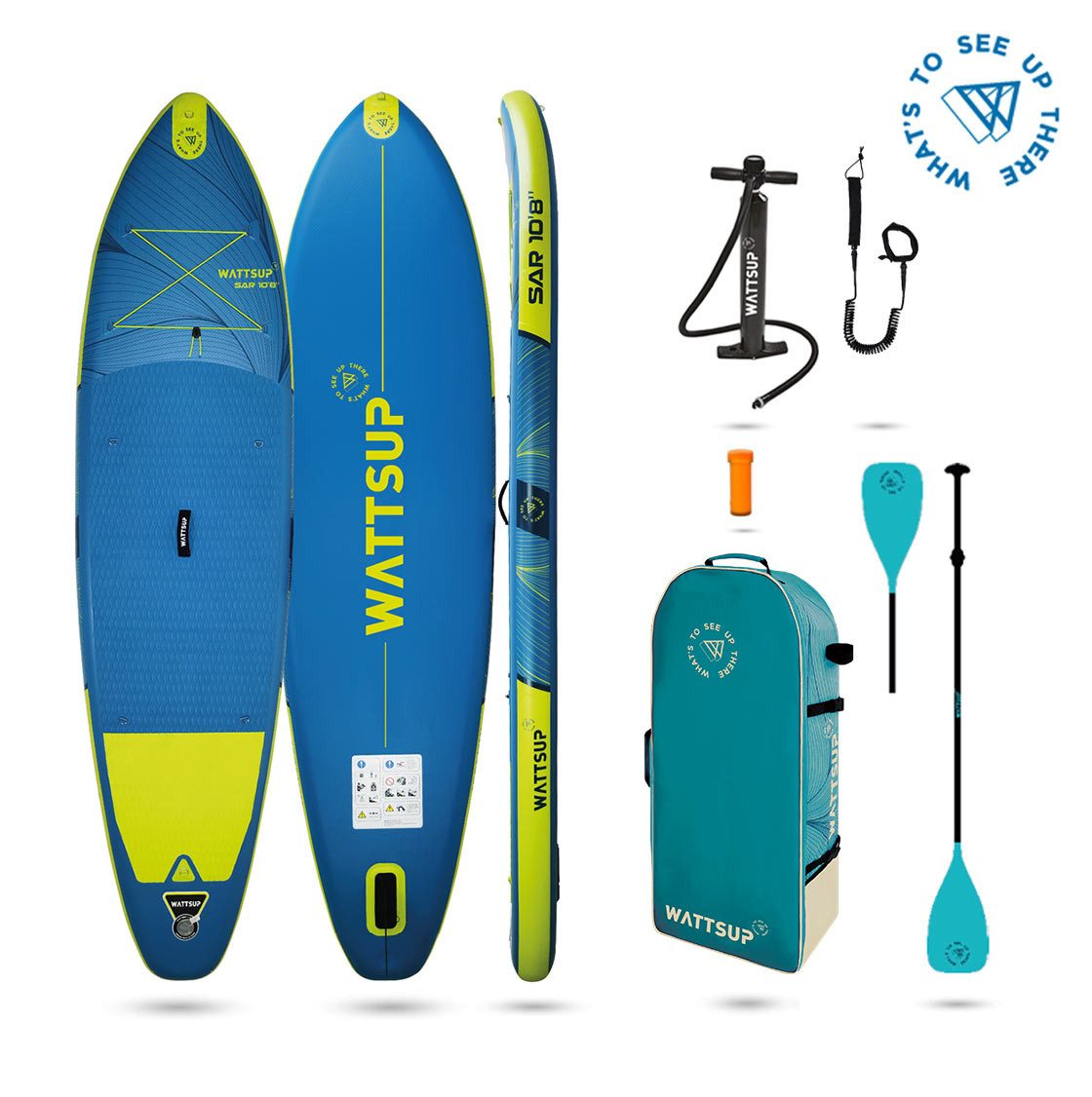 SUP-Board WattSUP Sar 10.8 SUP Board Stand Up Paddle Surf-Board Paddel ISUP