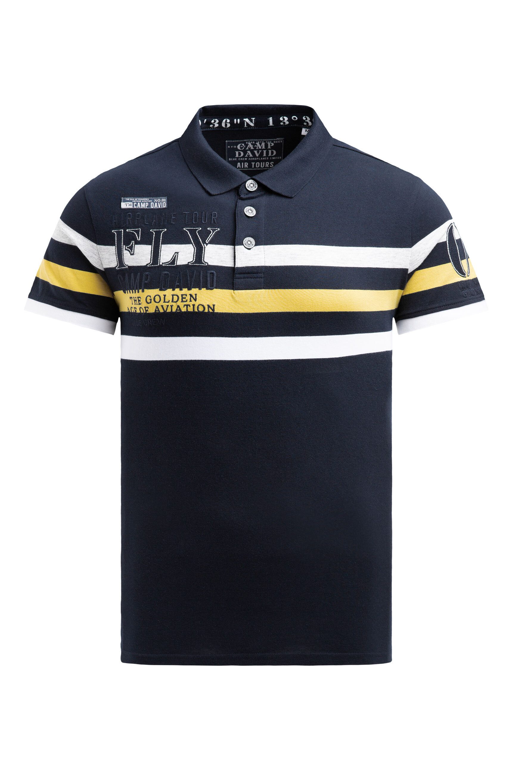 CAMP DAVID Poloshirt mit Baumwolle günstig online kaufen
