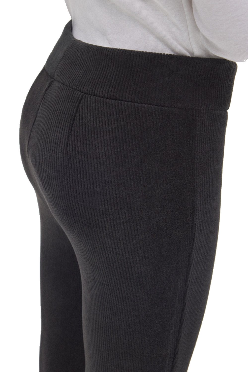 YSABEL MORA Leggings Ysabel Mora warme Ripp Thermo Leggings schwarz (1-tlg., kein Set)
