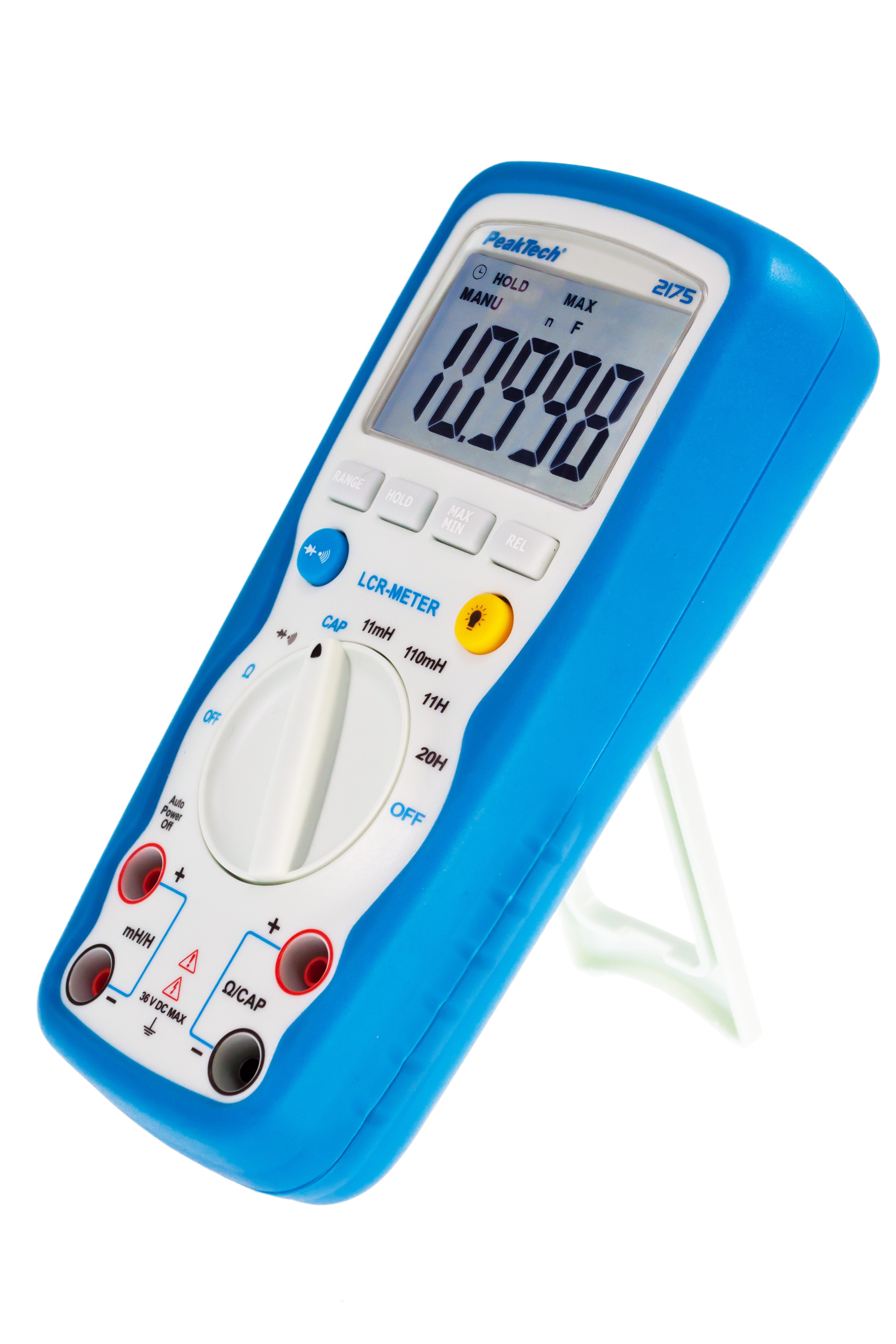 PeakTech Multimeter LCR-Meter 11000 Counts LCD IP67 Ω, Cap, Induktivität