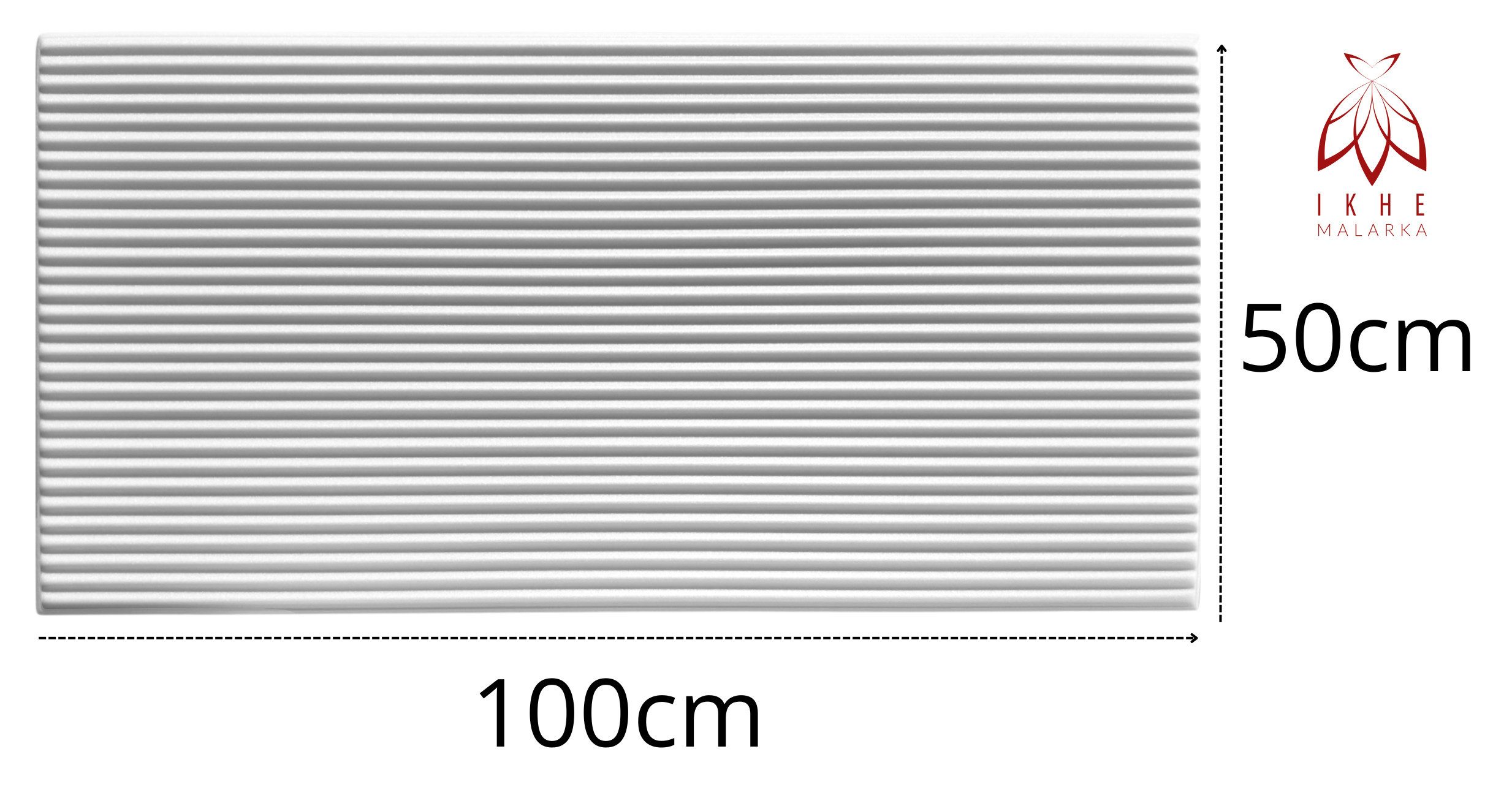 IKHEMalarka 3D Wandpaneel aus Polystyrol Styropor XPS Deckenpaneelen, BxL: 50,00x100,00 cm, 4,00 qm, (4m², 8 Stück) Paneelen für Decke & Wand 100x50cm