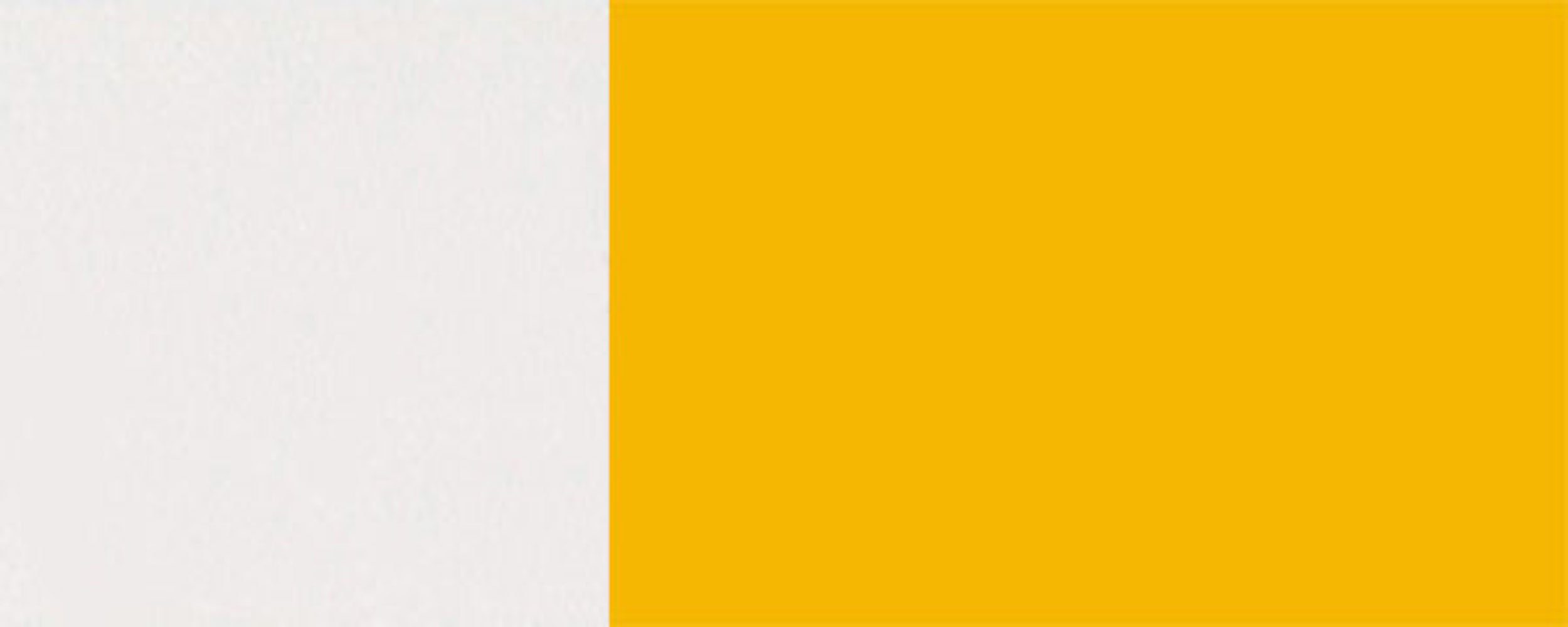 Schubladen und mit Korpusfarbe rapsgelb 1021 2 90cm wählbar Feldmann-Wohnen RAL (Vollauszug) Front- Napoli Hochglanz Unterschrank (Napoli)