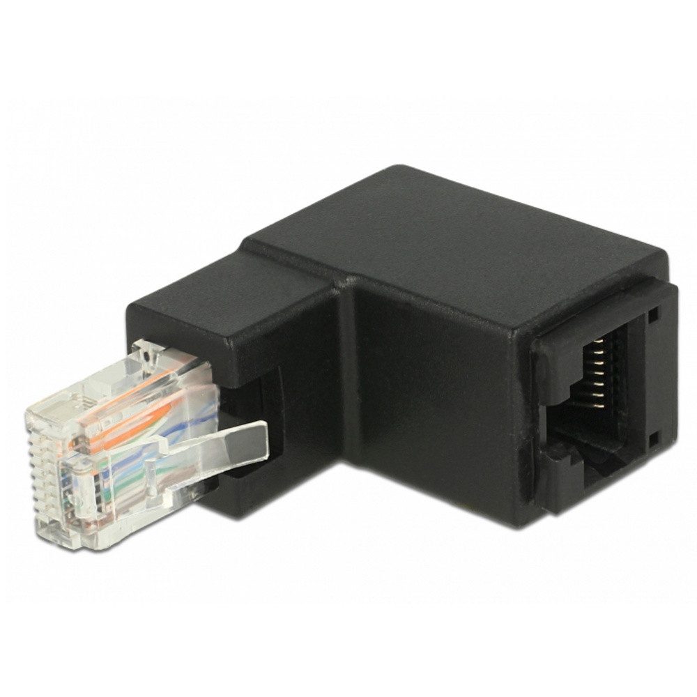 Delock Delock RJ45 Netzwerk Adapter [1x RJ45-Stecker - 1x RJ45-Buchse] Schw Adapter