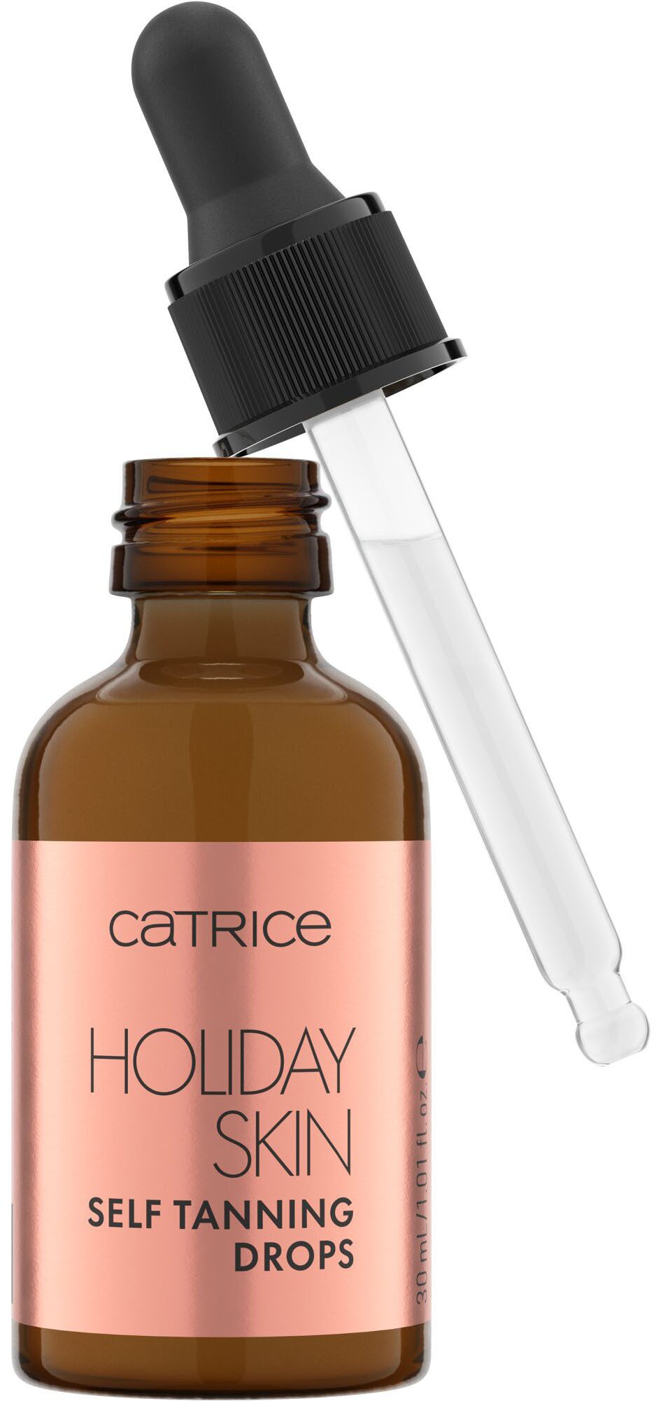 Catrice Gesichtsserum Holiday Skin Self Tanning Drops, aufbaubare Bräune, streifenfrei, leicht, hydratisierend, strahlend