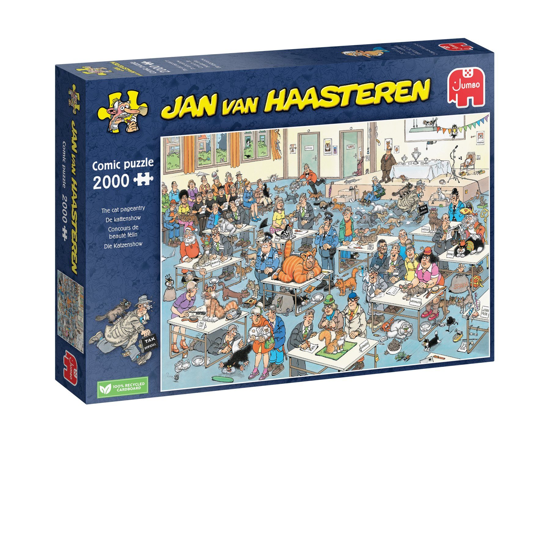 Jumbo Spiele Puzzle 1110100033 Jan van Haasteren Die Katzenshow 2000T, 2000 Puzzleteile