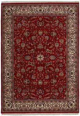 Orientteppich Indo Isfahan, klassisch, strapazierfähig, pflegeleicht, RUG N' ROLL, Rechteckig, handgeknüpft