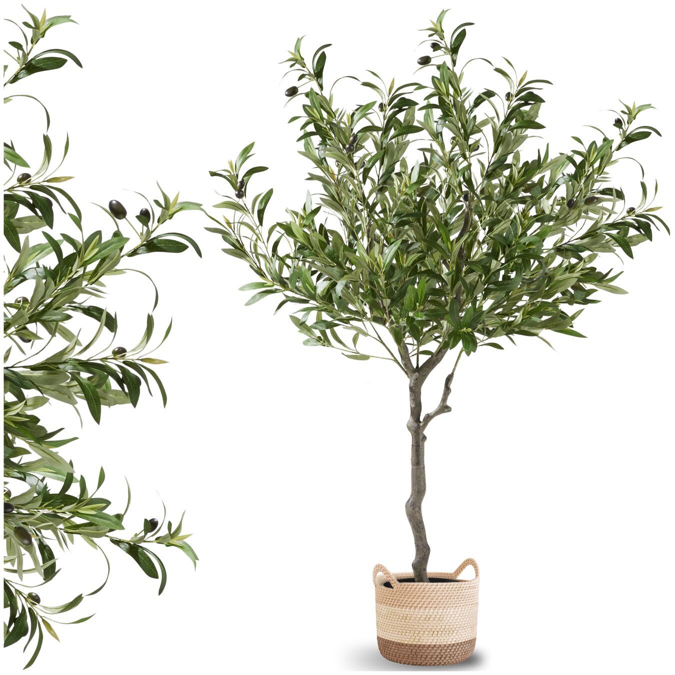 Künstliche Zimmerpflanze Künstlicher Olivenbaum Olivenbaum, tectake, Höhe 1 günstig online kaufen