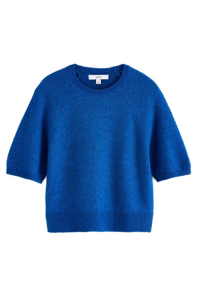Next Strickpullover Gestrickter Kurzarm-Pullover in T-Shirt-Form (1-tlg)
