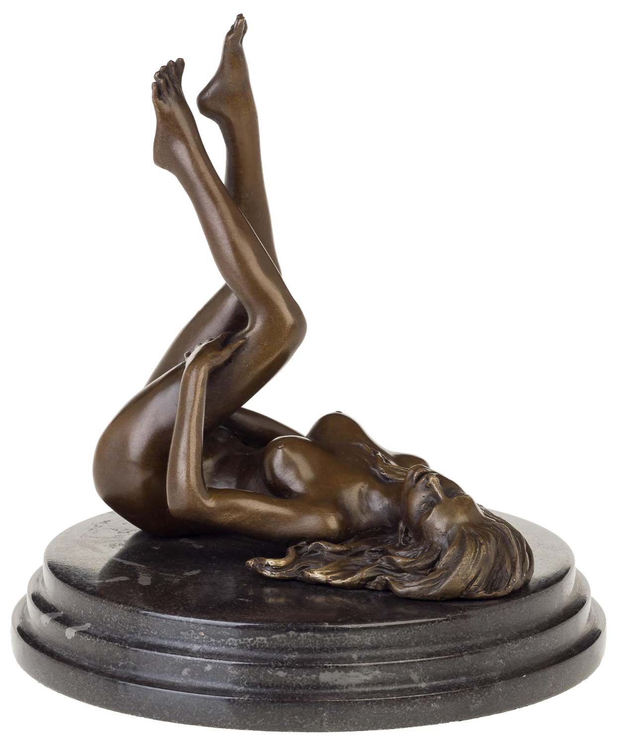 Skulptur Frau Statue Bronze Aubaho Erotik Akt im Figur Bronzeskulptur Kunst Antik-Stil